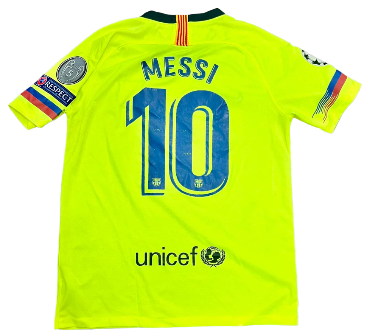 2018-19 Barcelona Away Shirt Messi #10